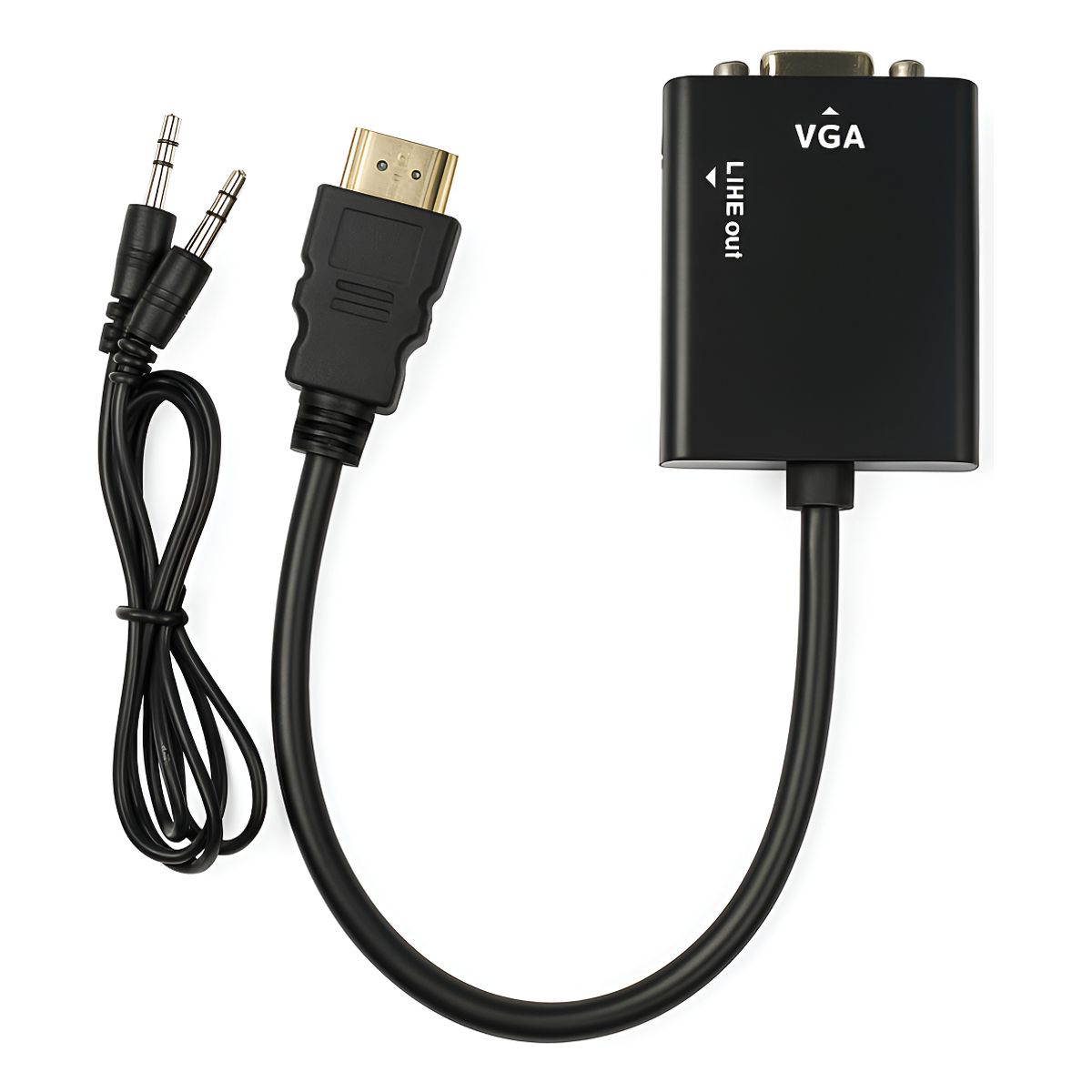 GENERICO - Convertidor hdmi macho a vga hembra salida video adaptador