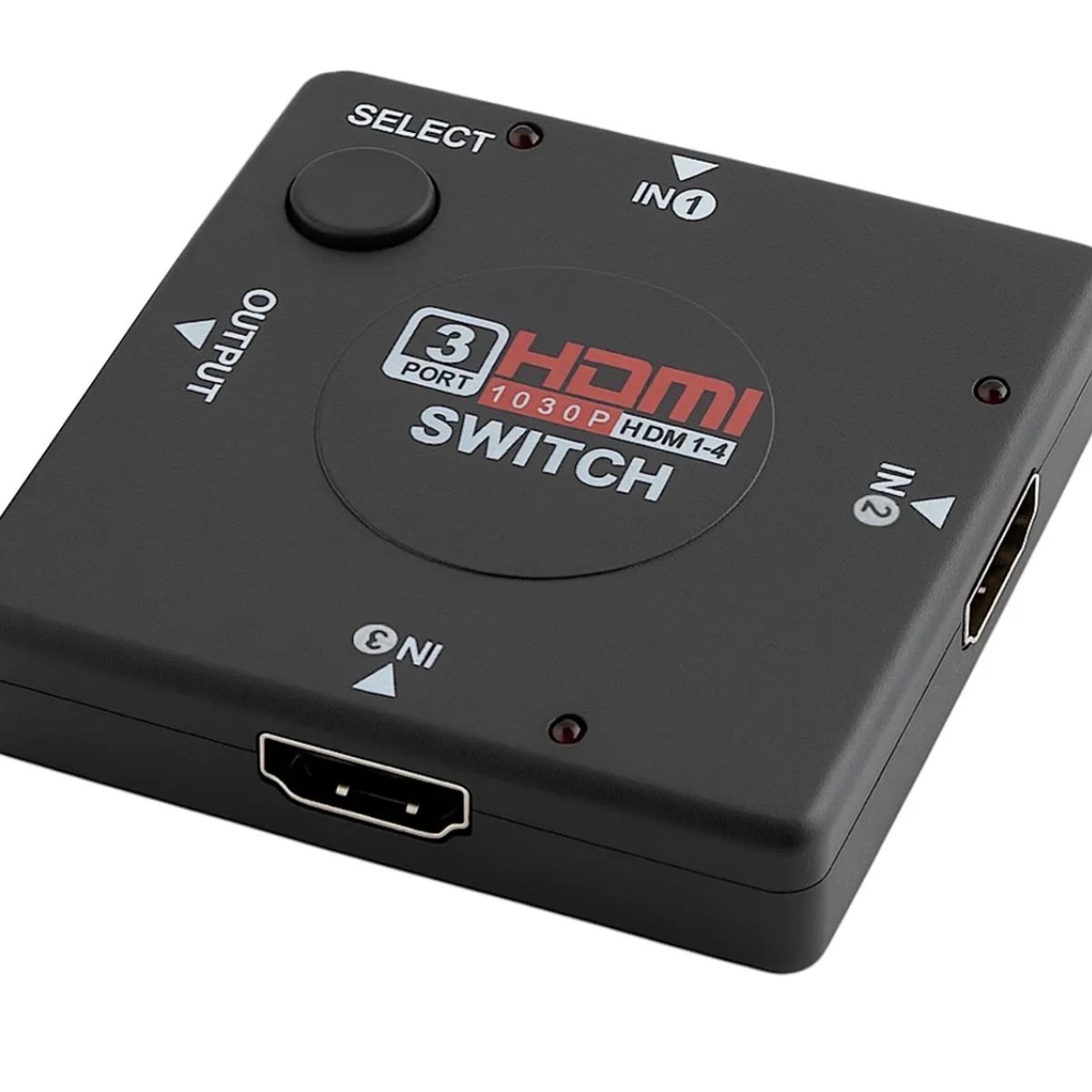 GENERICO - Switch multipuerto hdmi 3 entradas y 1 salida con selector