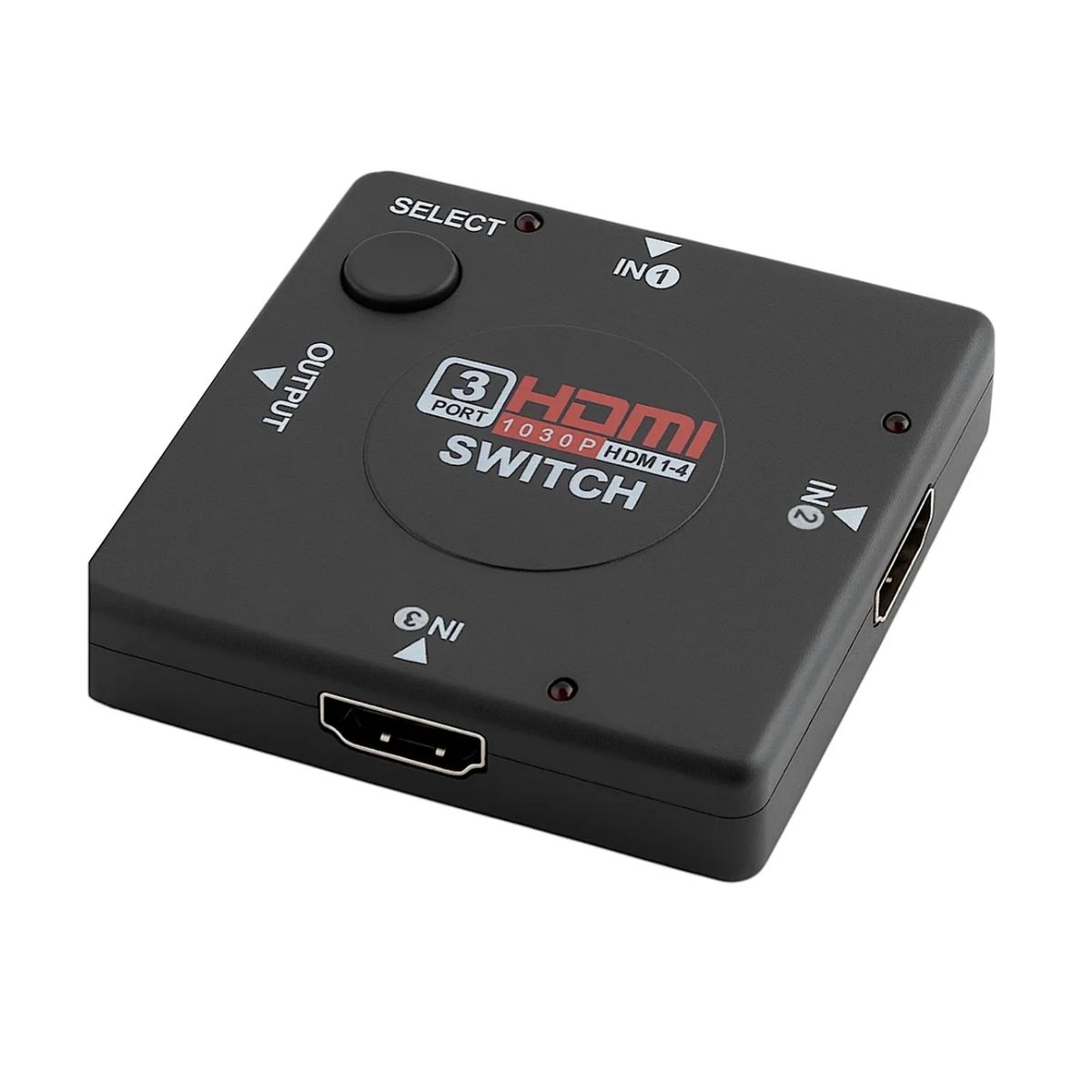 GENERICO - Switch multipuerto hdmi 3 entradas y 1 salida con selector