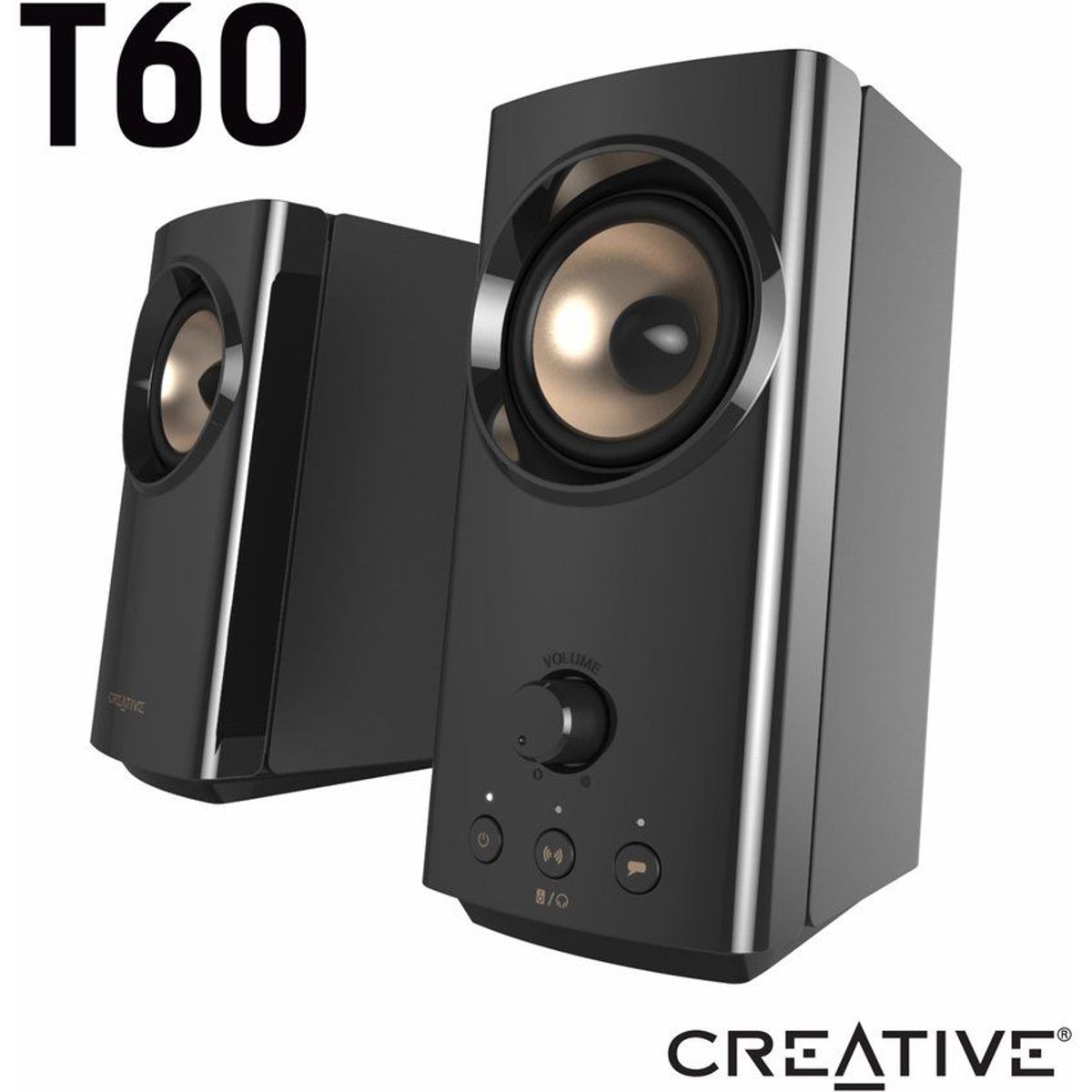 CREATIVE LABS - Creative t60 - parlantes sonido pro sound blaster-30w rms - bluetooth