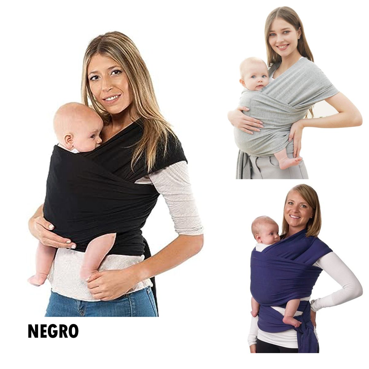 BABY ON - Fular cargador elastico para bebe baby on wrap