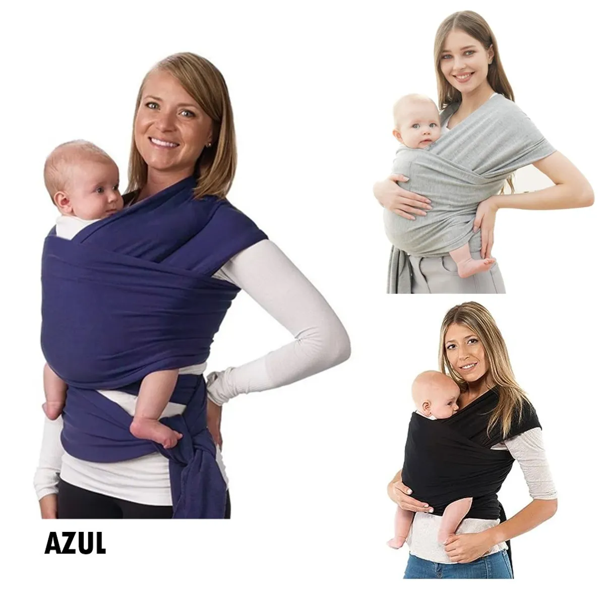 BABY ON - Fular cargador elastico para bebe baby on wrap