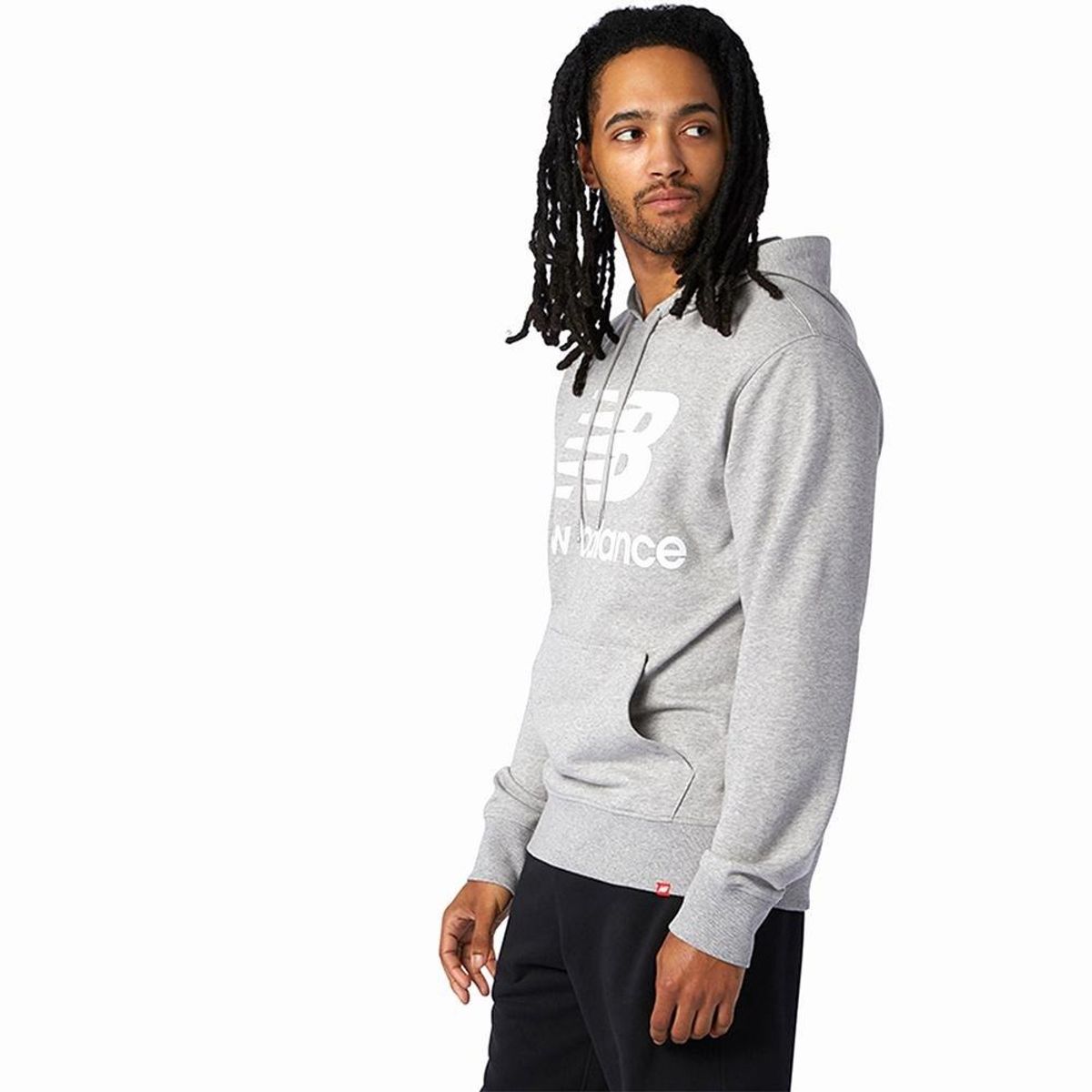 NEW BALANCE - Hoodie New Balance Essentials Para Hombre-Gris Claro