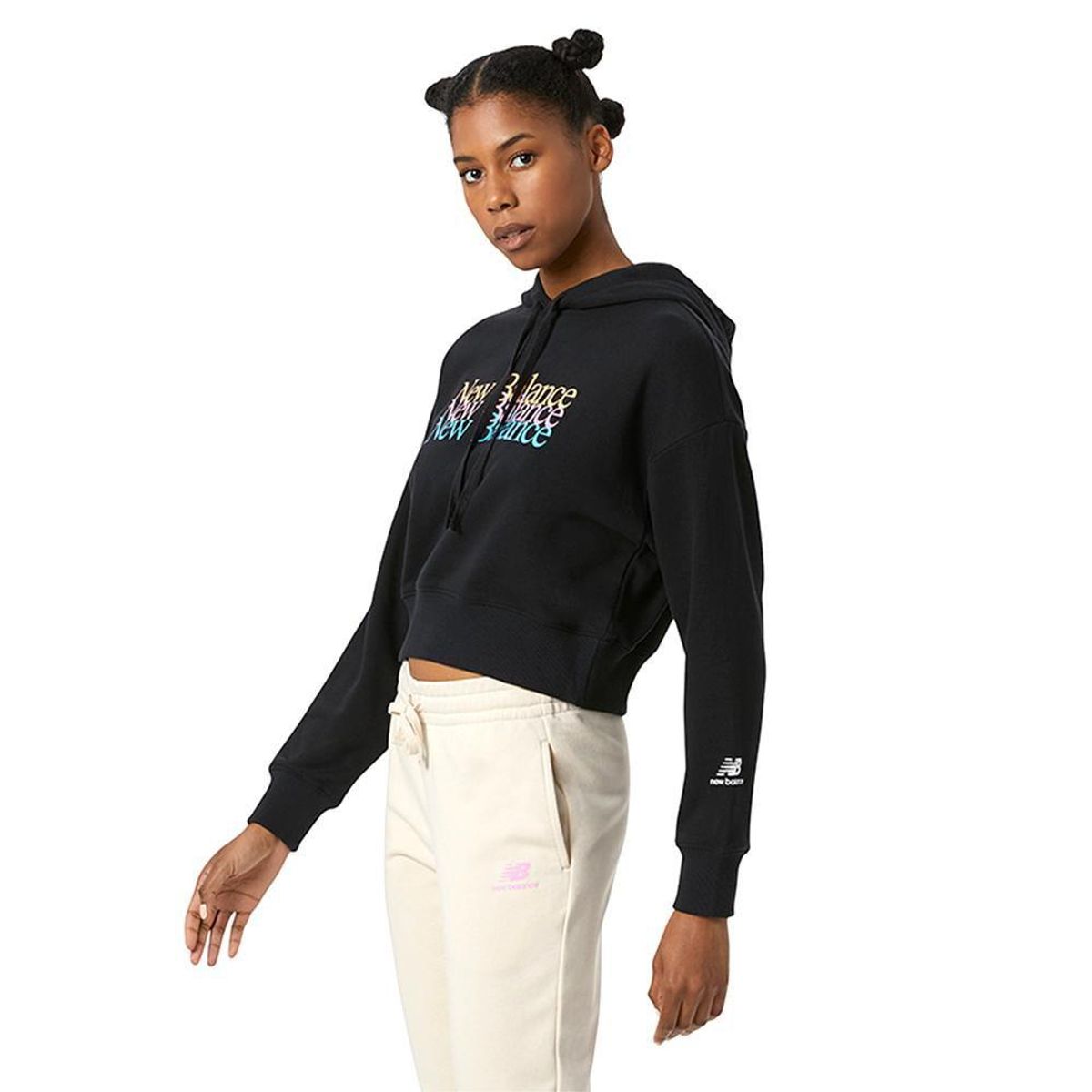 NEW BALANCE - Hoodie New Balance Essentials Celebrate Para Mujer-Negro