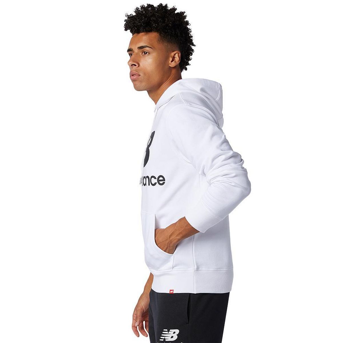 NEW BALANCE - Hoodie New Balance Essentials Para Hombre-Blanco