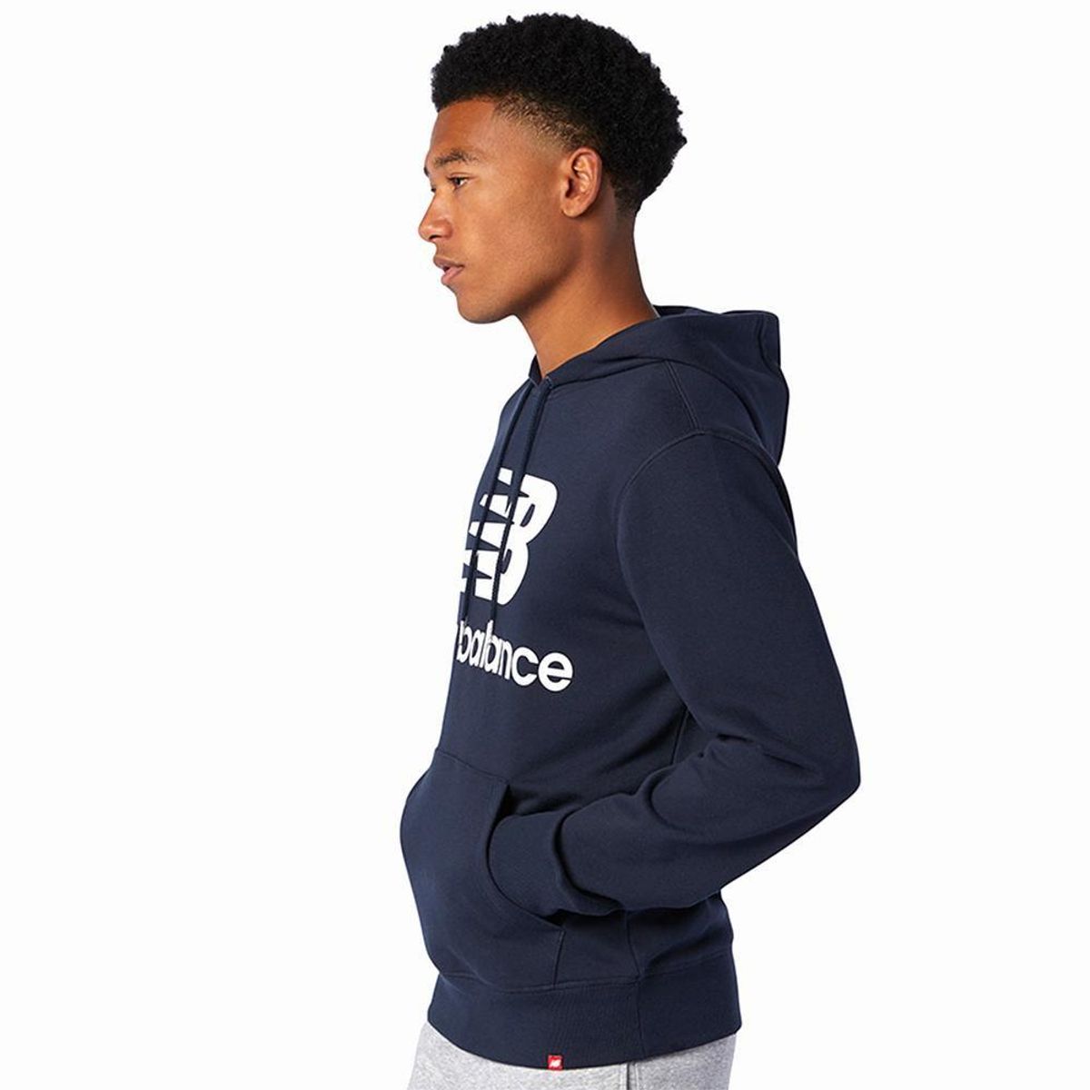 NEW BALANCE - Hoodie New Balance Essentials Para Hombre-Azul