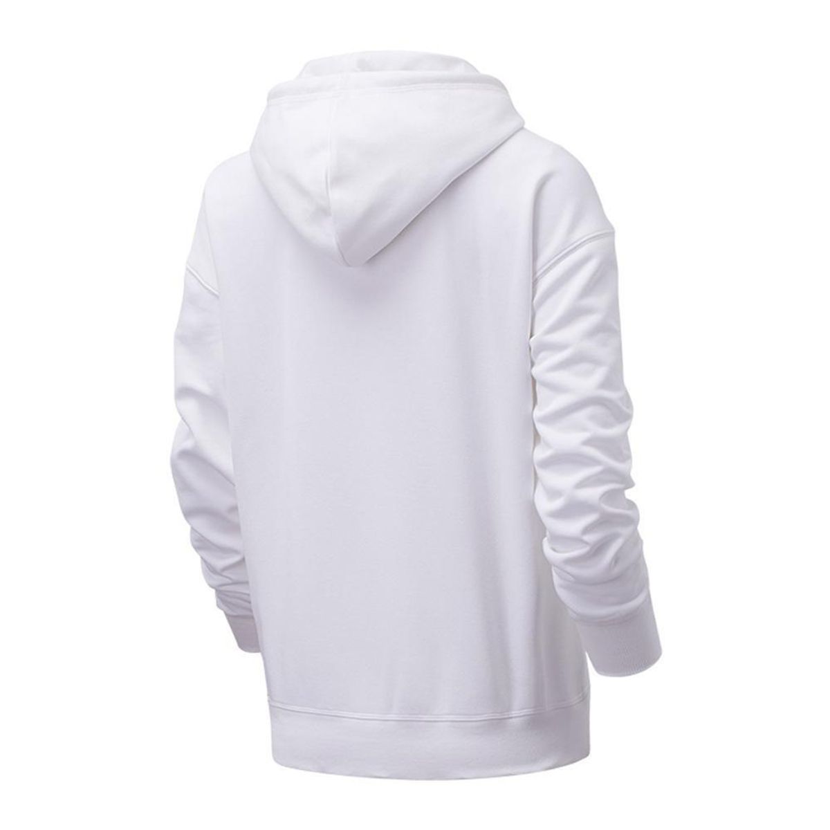 NEW BALANCE - Hoodie New Balance Essentials Para Mujer-Blanco/Negro