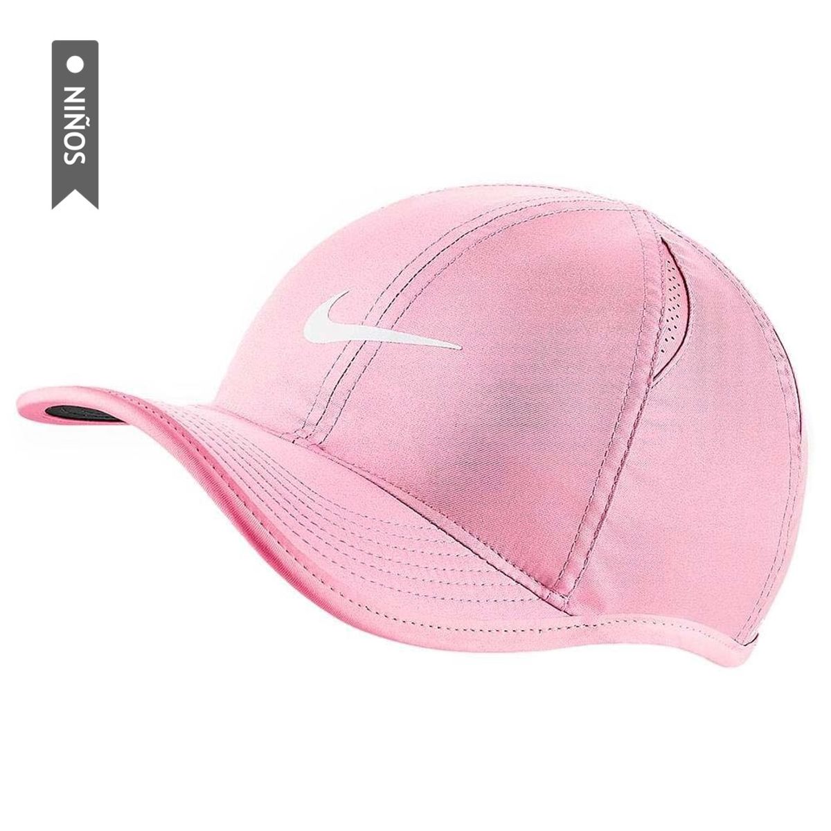 NIKE - Gorra Nike Featherlight Big Para Niño-Rosa