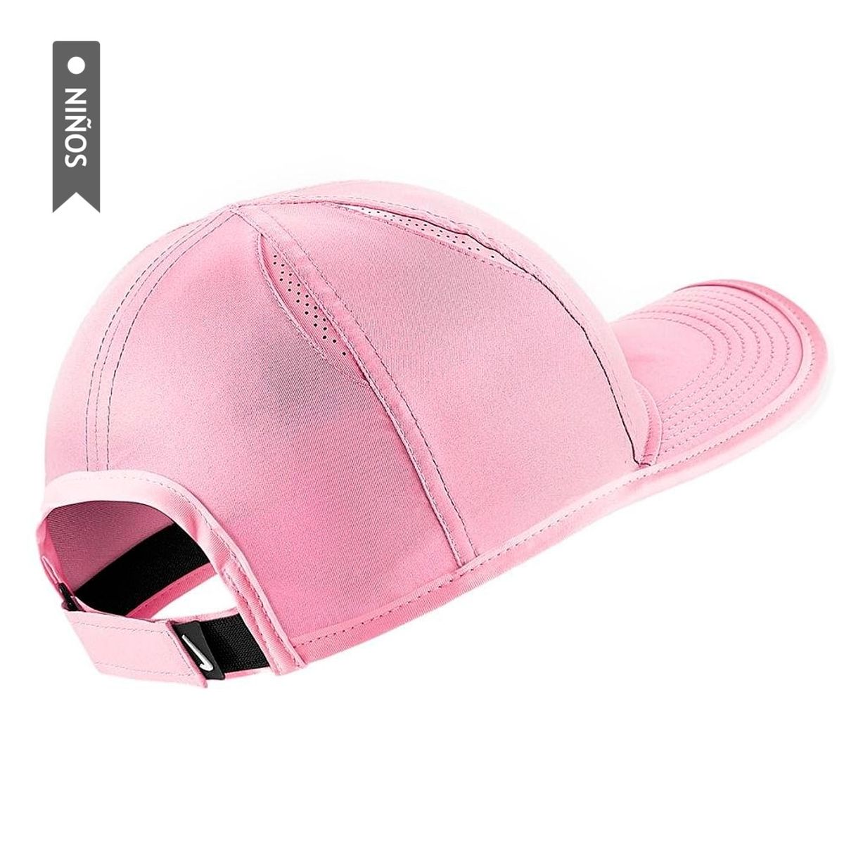 NIKE - Gorra Nike Featherlight Big Para Niño-Rosa