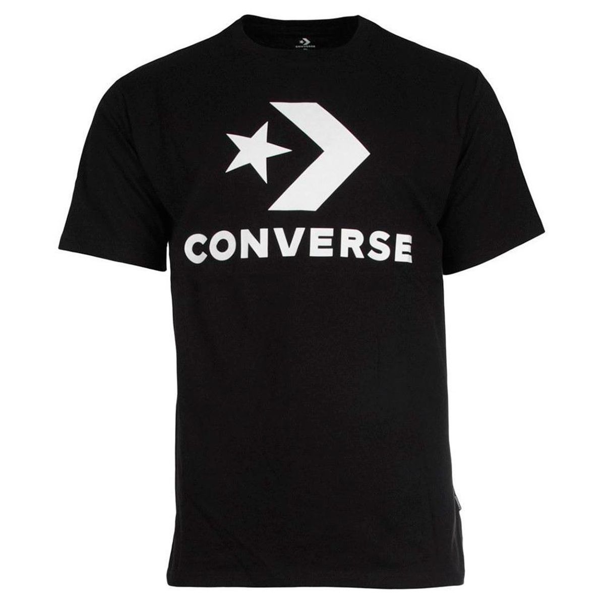 CONVERSE - Camiseta Converse Fit Front Large Logo Unisex-Negro