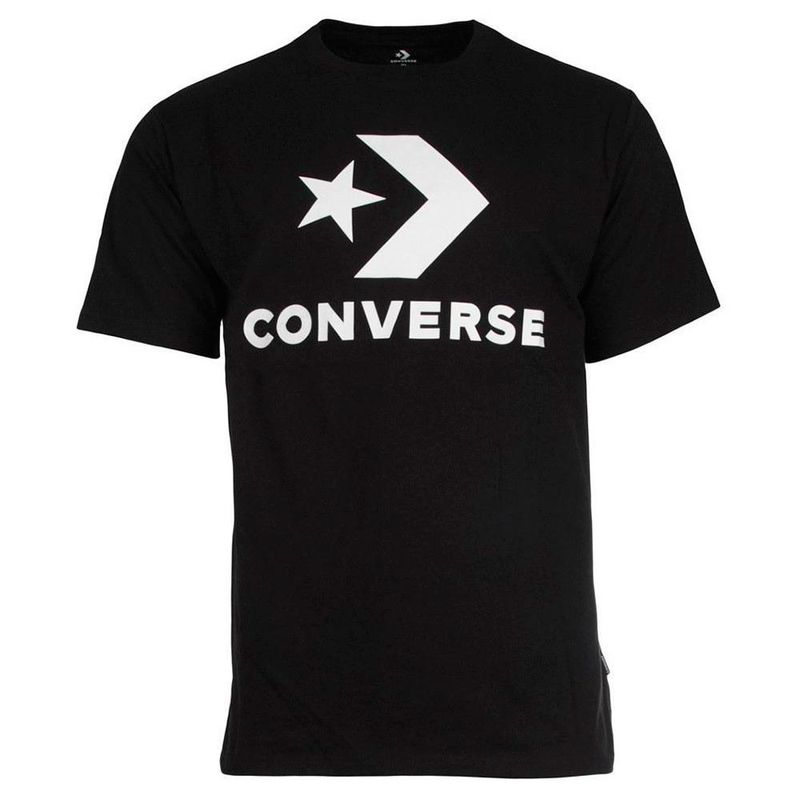 CONVERSE - Camiseta Converse Fit Front Large Logo Unisex-Negro