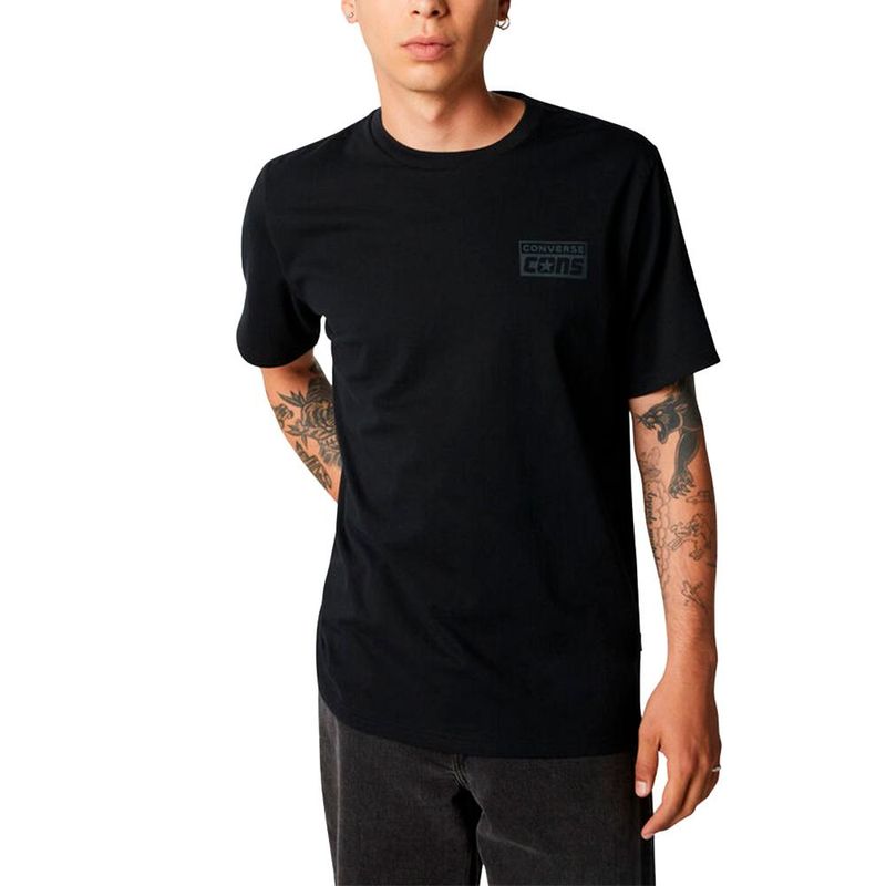 CONVERSE - Camiseta Converse Cons-Negro