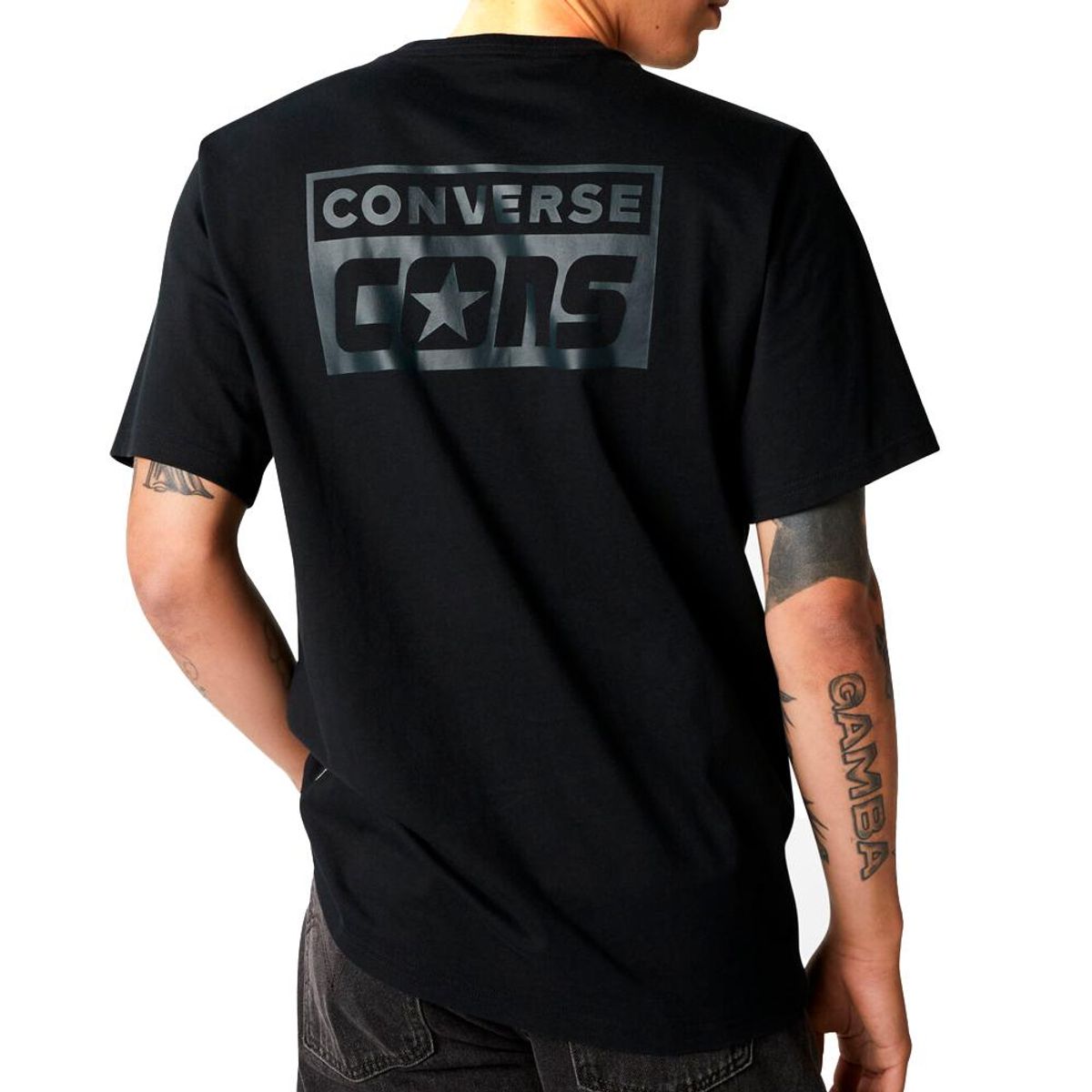 CONVERSE - Camiseta Converse Cons-Negro