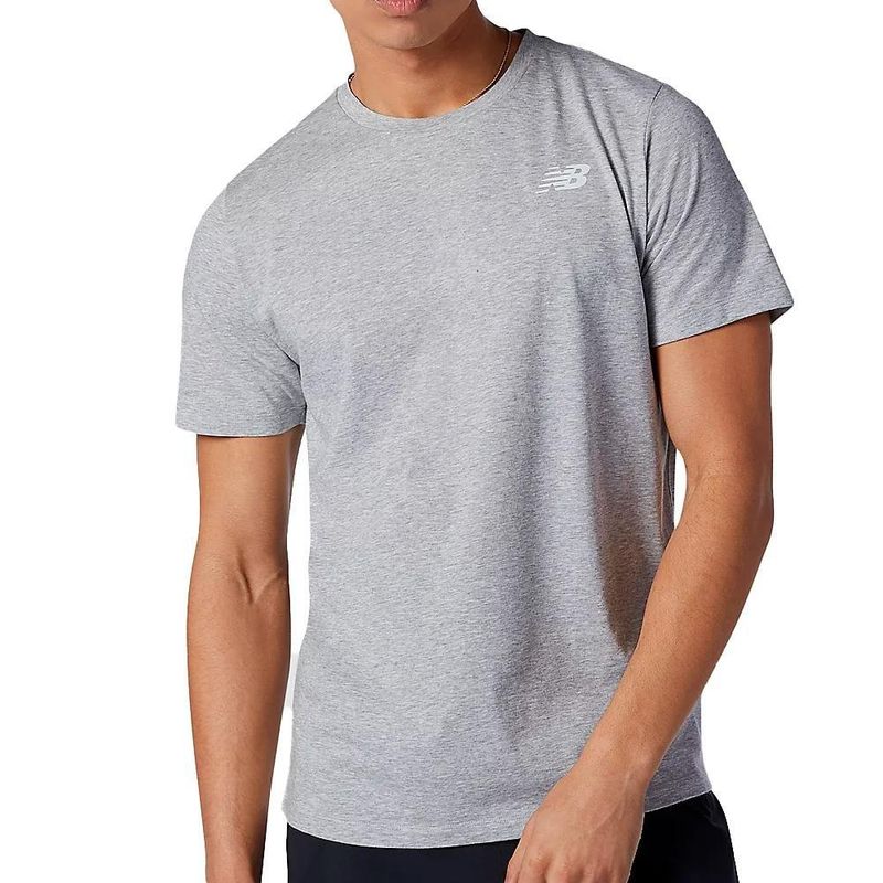 NEW BALANCE - Camiseta New Balance Heathertech Tee Para Hombre-Gris