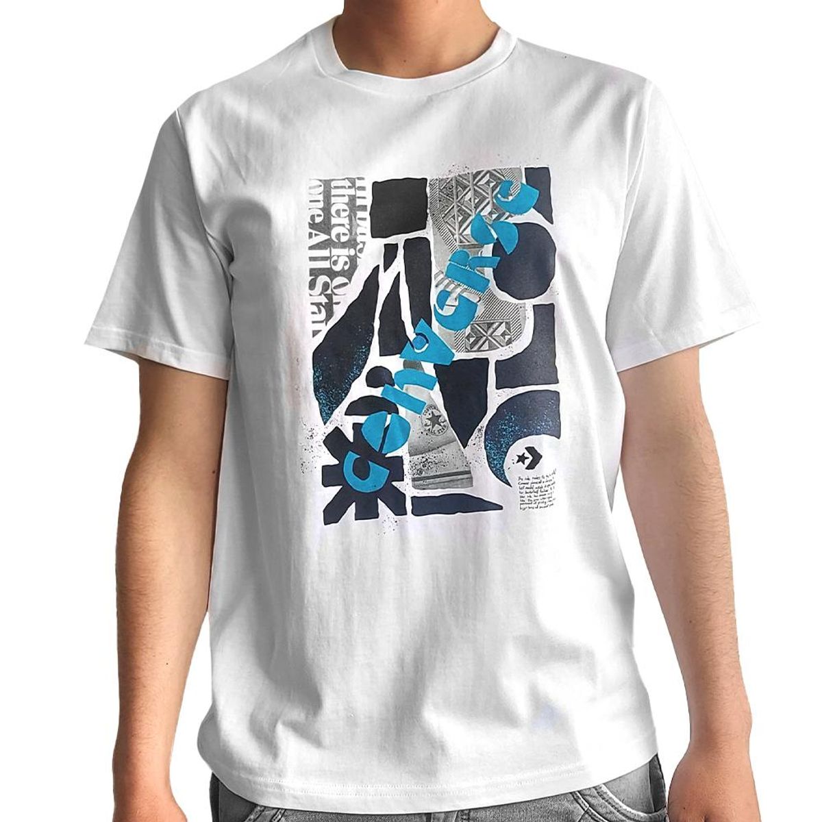 CONVERSE - Camiseta Converse Vintage Ad Unisex-Blanco