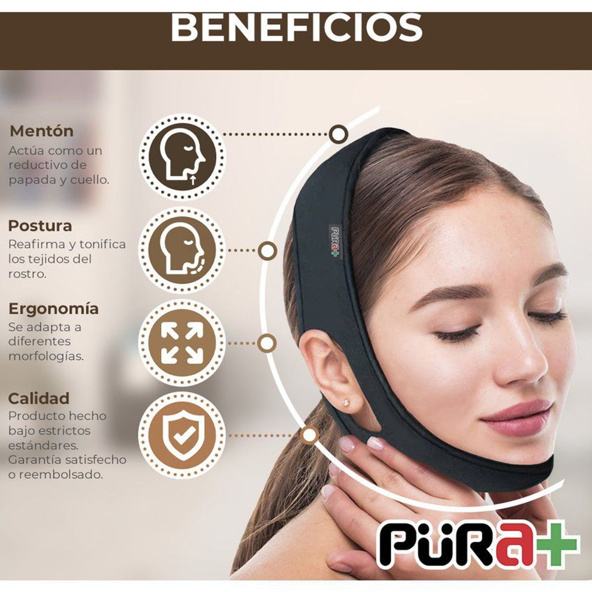 PURA - Faja mentonera papada pura