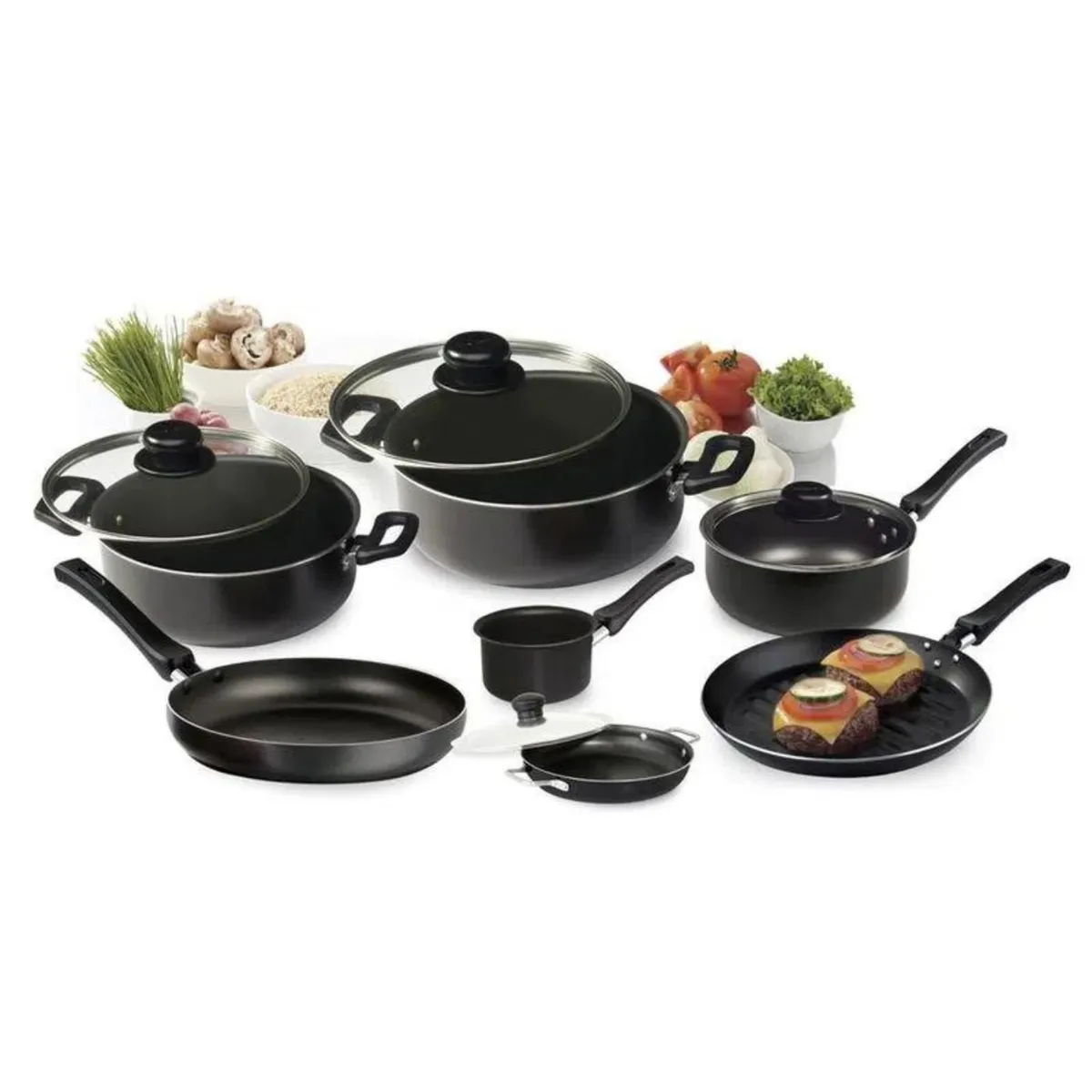 UNIVERSAL - Juego de Ollas Bateria Universal 11 Piezas Antiadherente