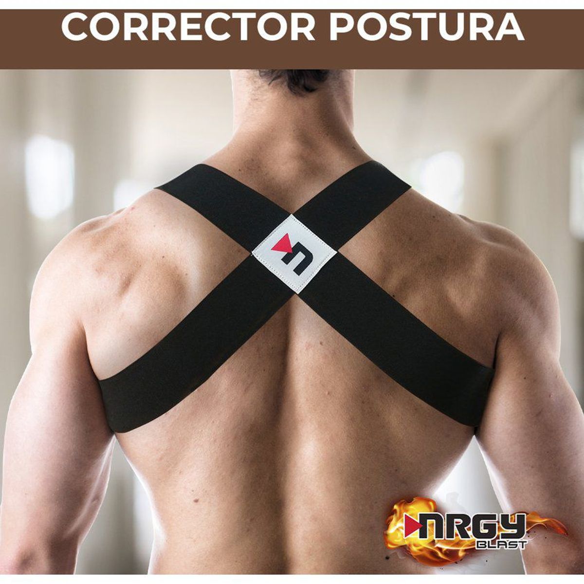 PURA - Corrector postura unisex profesional nrgy loop garantia-12m