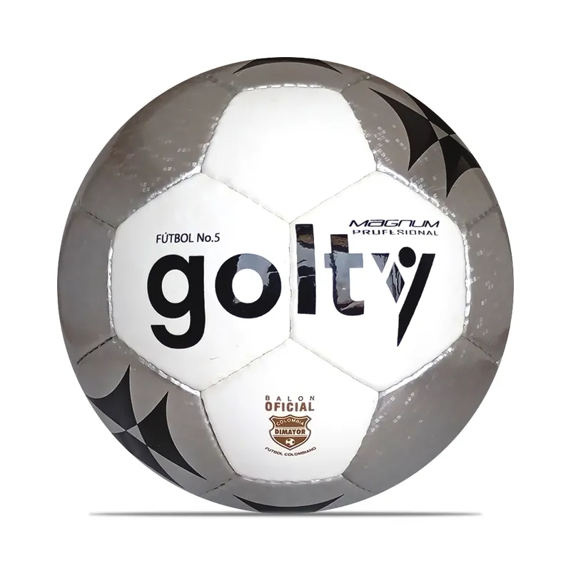 GOLTY - Balón De Fútbol Golty Professional Magnum Gris No.5-Plateado