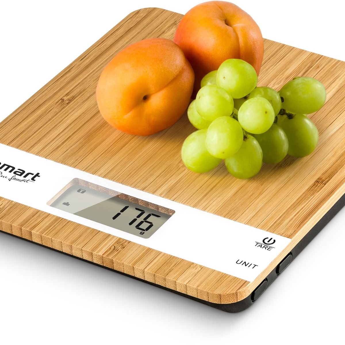 LAMART - Balanza de Cocina Gramera Digital Lamart LT7024 Bamboo