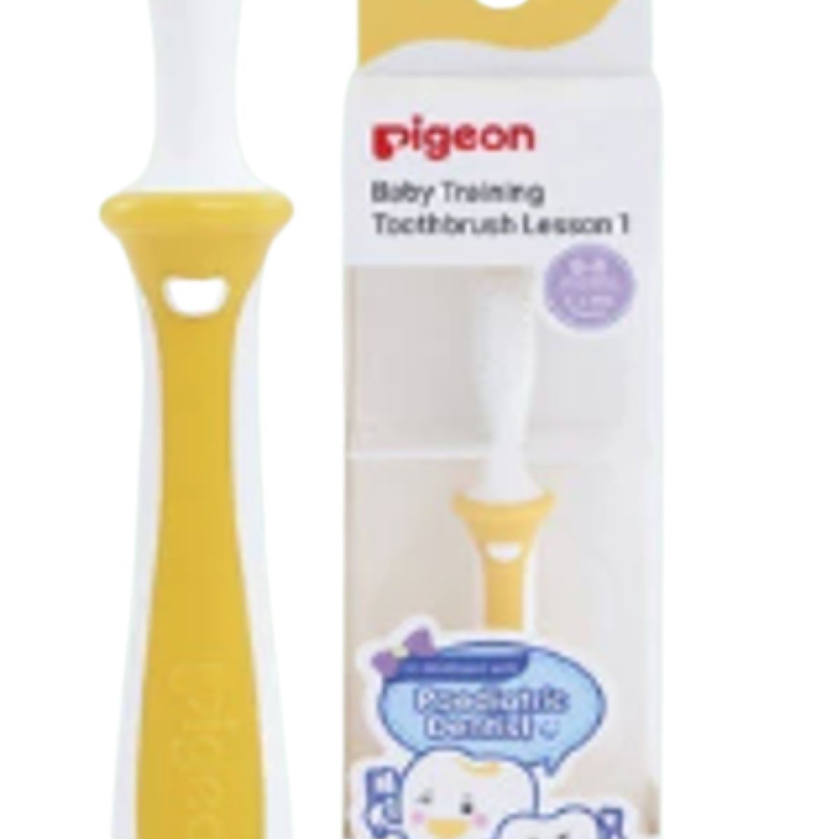 PIGEON - Cepillo dental para bebes Pigeon Paso 1 Amarillo