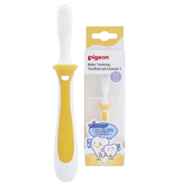 PIGEON - Cepillo dental para bebes Pigeon Paso 1 Amarillo