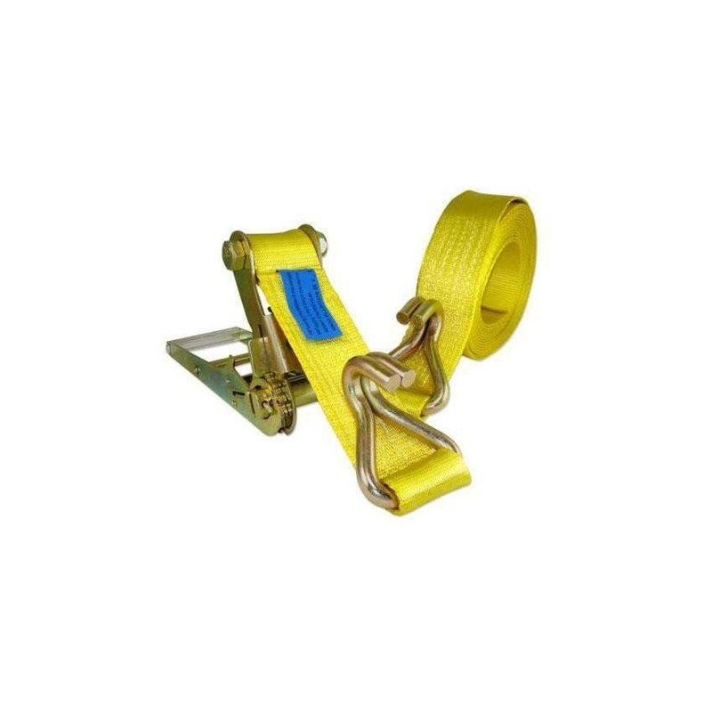 GENERICO - Reata con rachet cincha con eslinga 2  x 8.23 mts 4500 kg