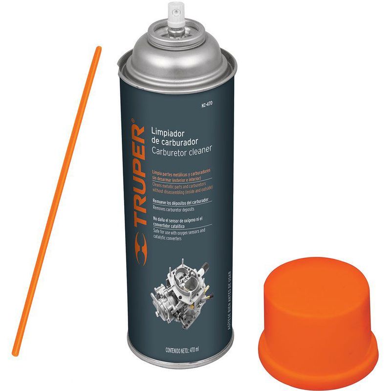 TRUPER - Limpiador De Carburadores 470 Ml, No Requiere Desarmarlo Truper
