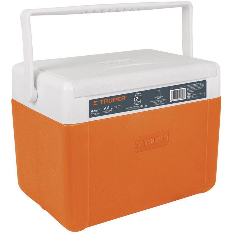 TRUPER - Hielera De 9.4 Litros Para 12 Latas, Mantiene Frio 48 Horas Truper