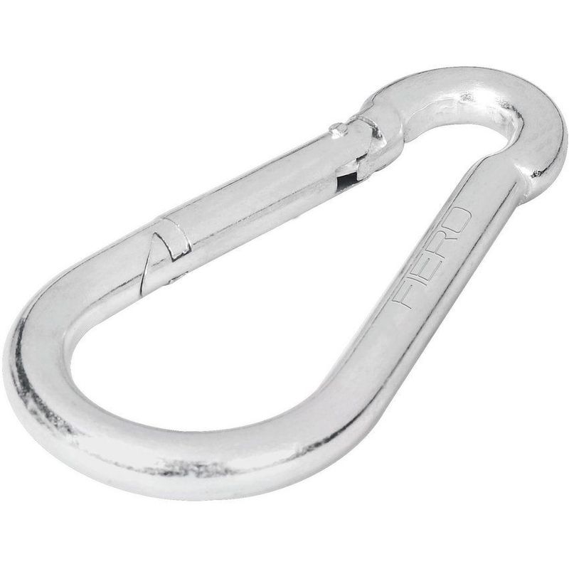 FIERO - Mosquetón De 51 Mm Con Seguro De Gancho, Carga 100 Kg Fiero