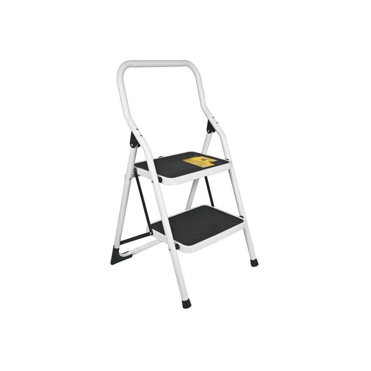 PRETUL - Escalera Tubular Plegable De 2 Peldaños Antideslizantes Pretul