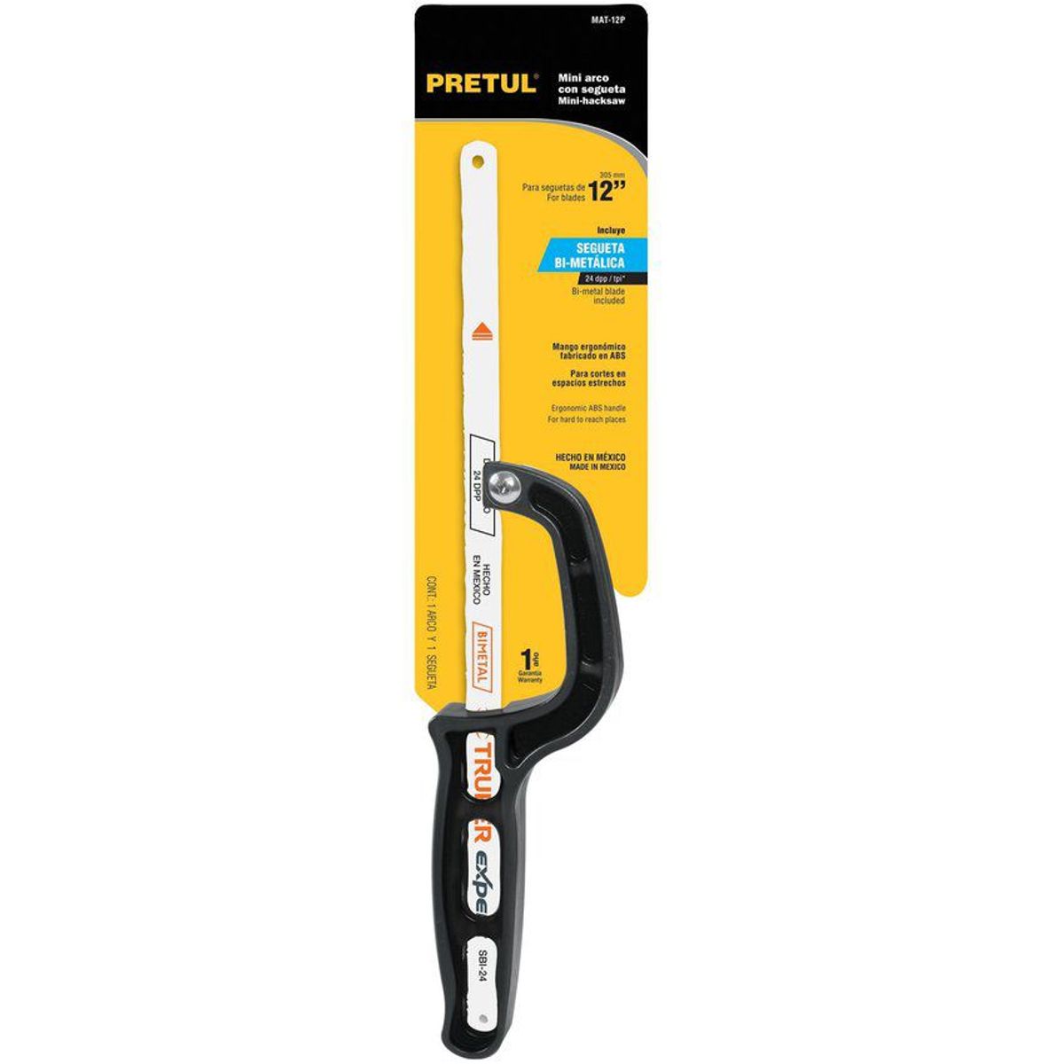 PRETUL - Mini Marco De Plástico Para Segueta, Incluye Segueta De 12" Pretul