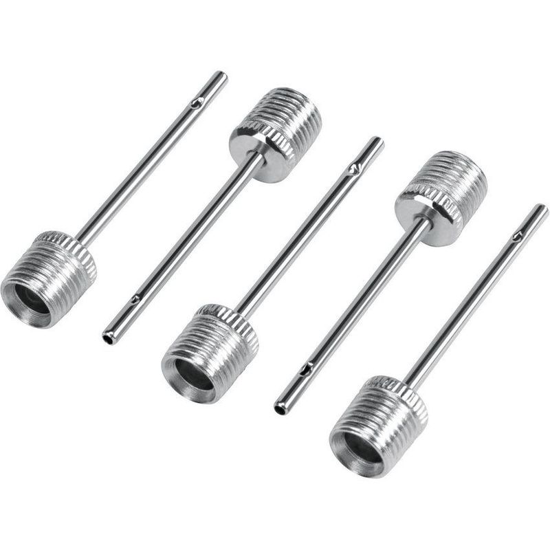PRETUL - Kit De 5 Válvulas Para Inflar Balones En Acero Inoxidable Pretul