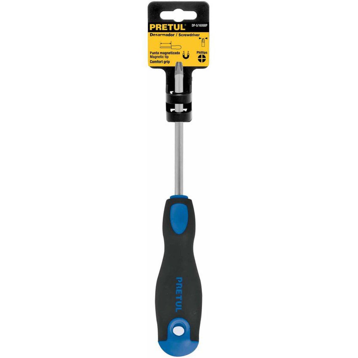 PRETUL - Destornillador De Estrella 3/16" X 4", Comfort Grip Pretul