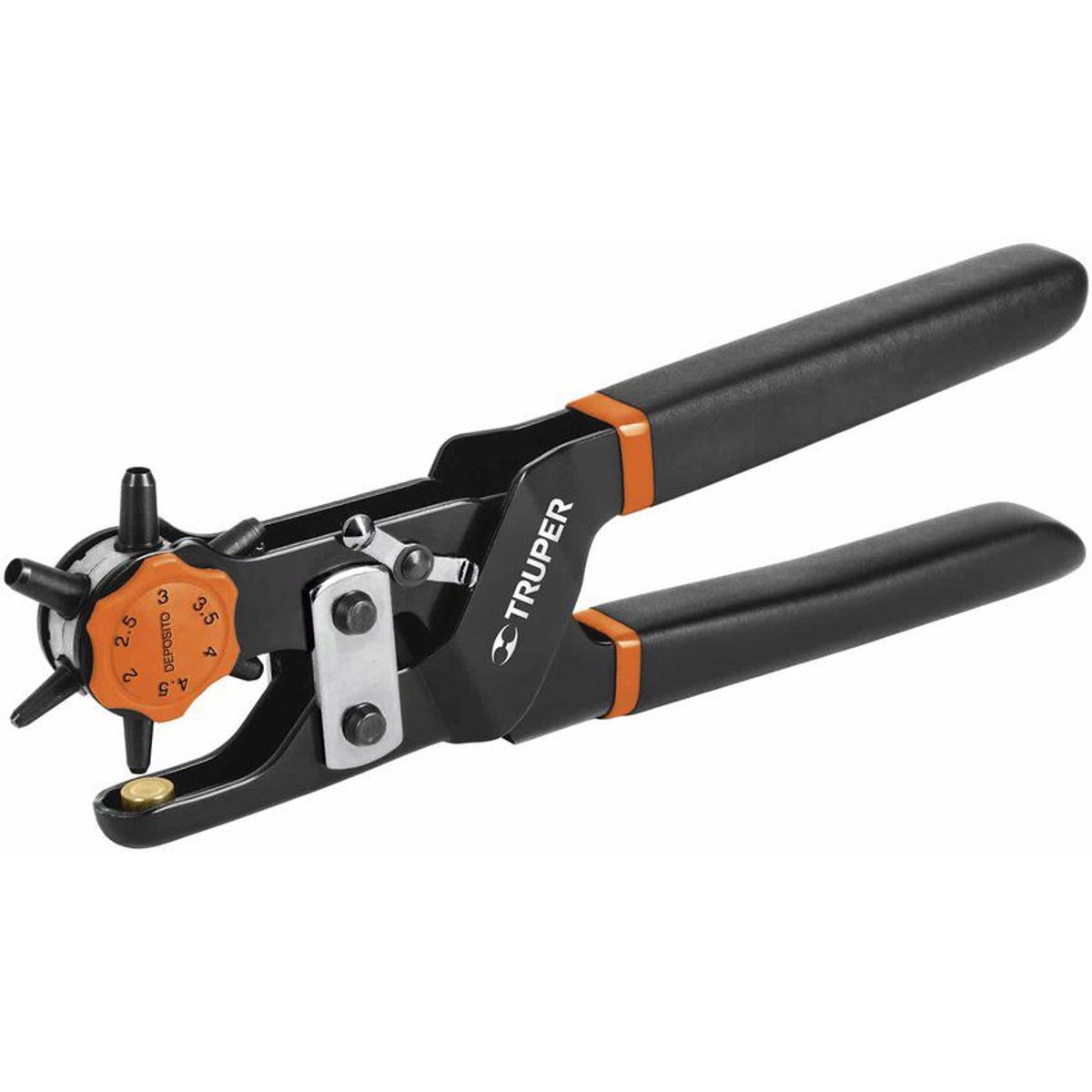 TRUPER - Alicate Sacabocados De 9" Para Cuero, Plástico Y Cartón Truper