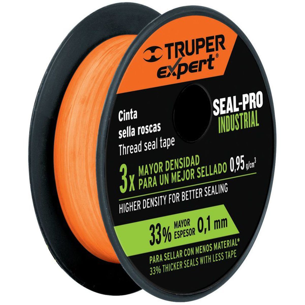 TRUPER - Cinta Teflón Industrial De 1/2", Largo 7 Metros, Multiusos Truper