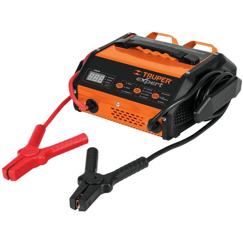 TRUPER - Cargador Automático De Baterías 6 Y 12 V, 50 A Industrial Truper