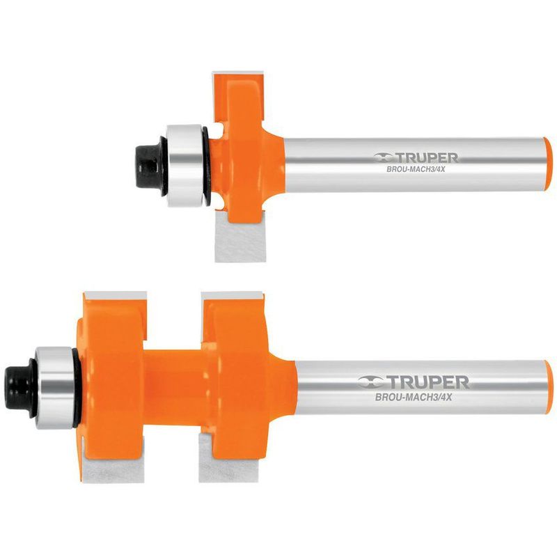 TRUPER - Fresa Machimbrador Balinera, Diámetro 3/4", Corte 17 Mm Truper
