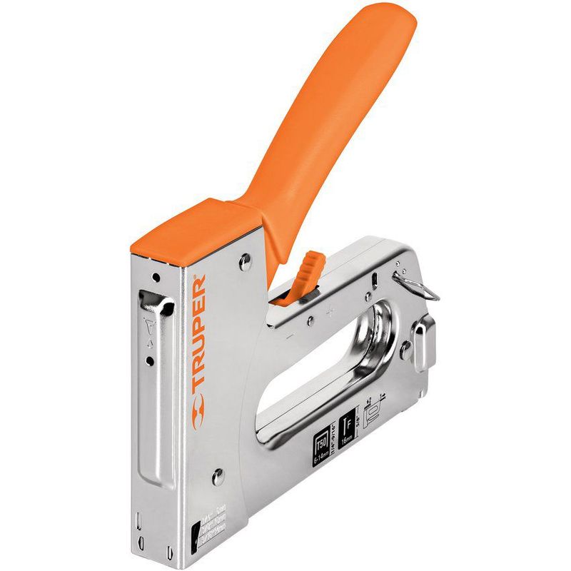 TRUPER - Grapadora Y Clavadora Manual Tipo Pistola, Presión Regulable Truper
