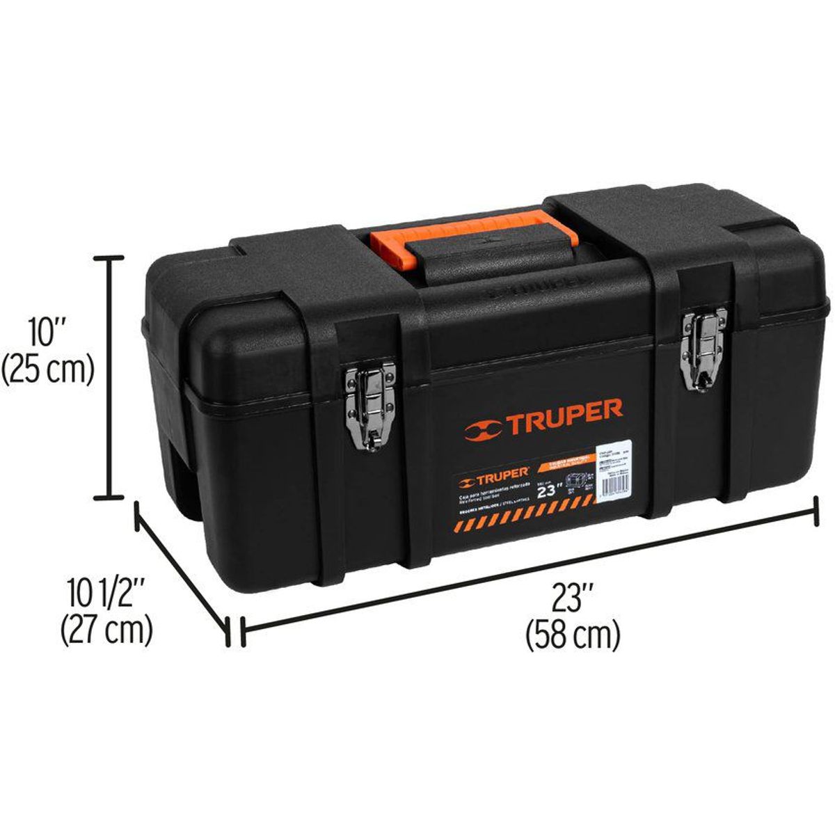 TRUPER - Caja De Herramientas Industrial De 58 Cm Con Charola Truper