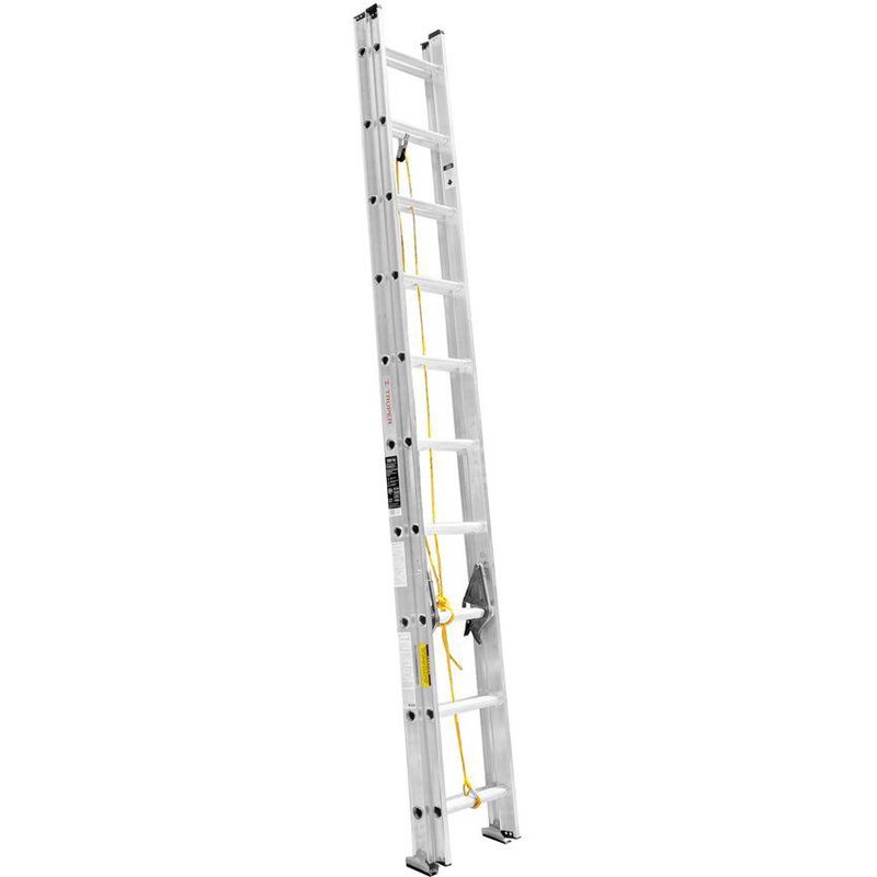 TRUPER - Escalera De Extensión Tipo 3, Tolerancia 150 Kg 20 Peldaños Truper