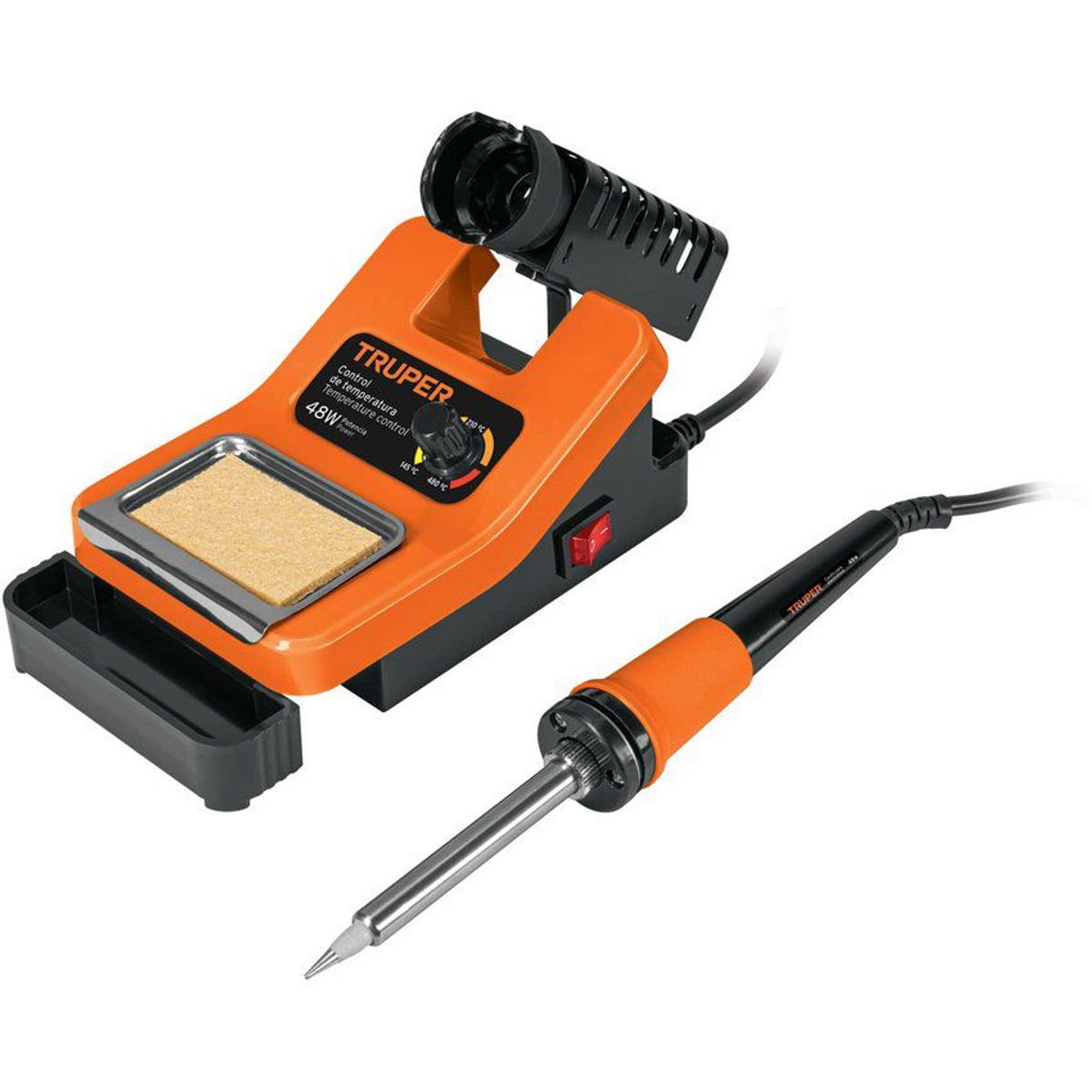 TRUPER - Cautín Tipo Lápiz De 48 W, 5 En 1 Con Temperatura Ajustable Truper