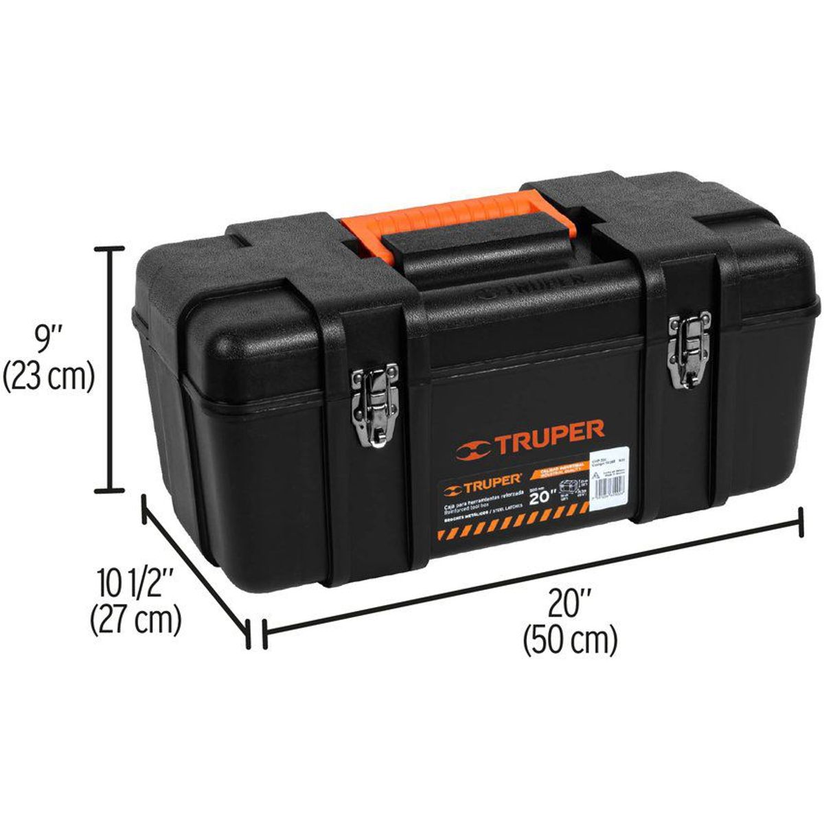 TRUPER - Caja De Herramientas Industrial De 51 Cm Con Charola Truper