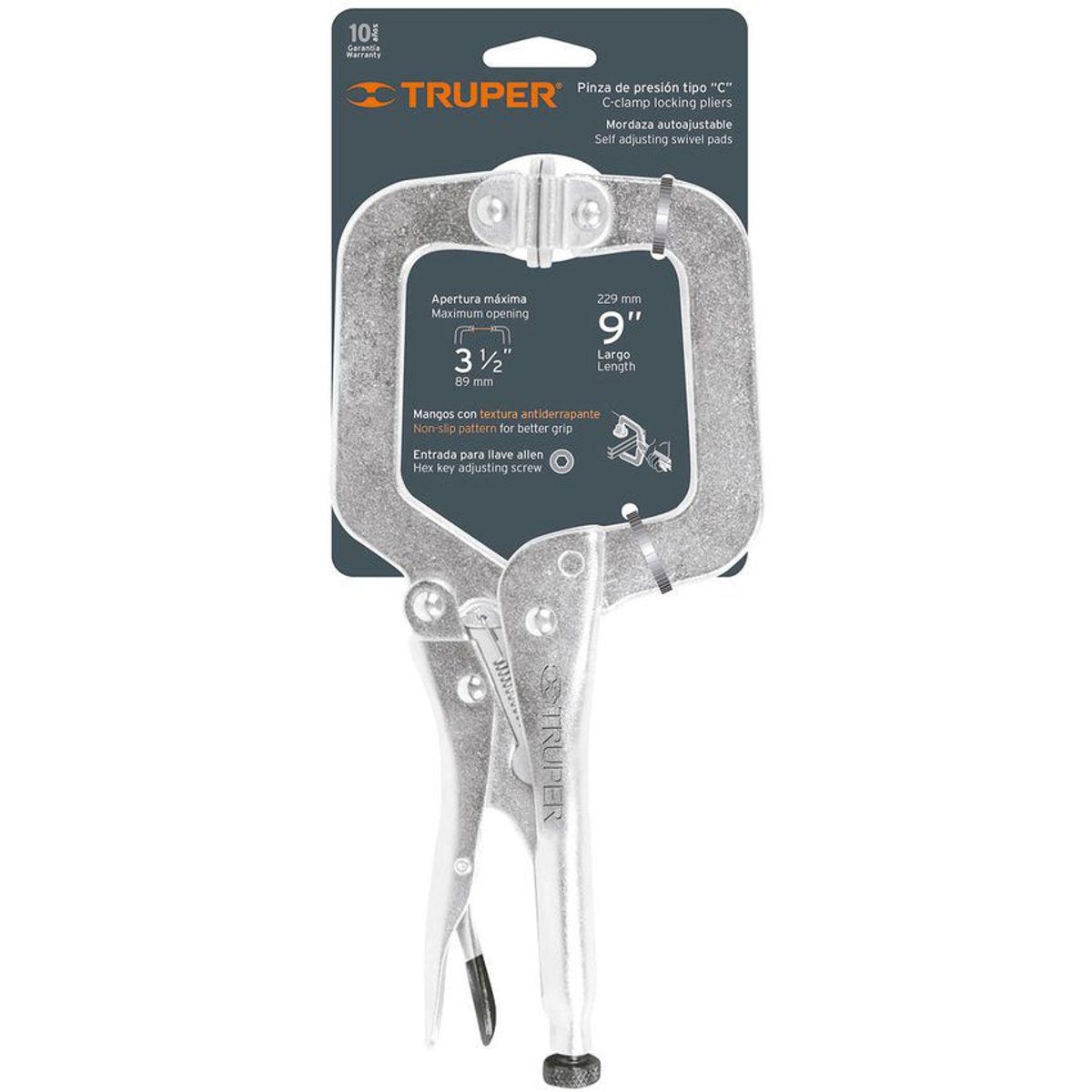 TRUPER - Hombresolo Tipo C Giratorio De 9" Con Entrada Para Bristol Truper