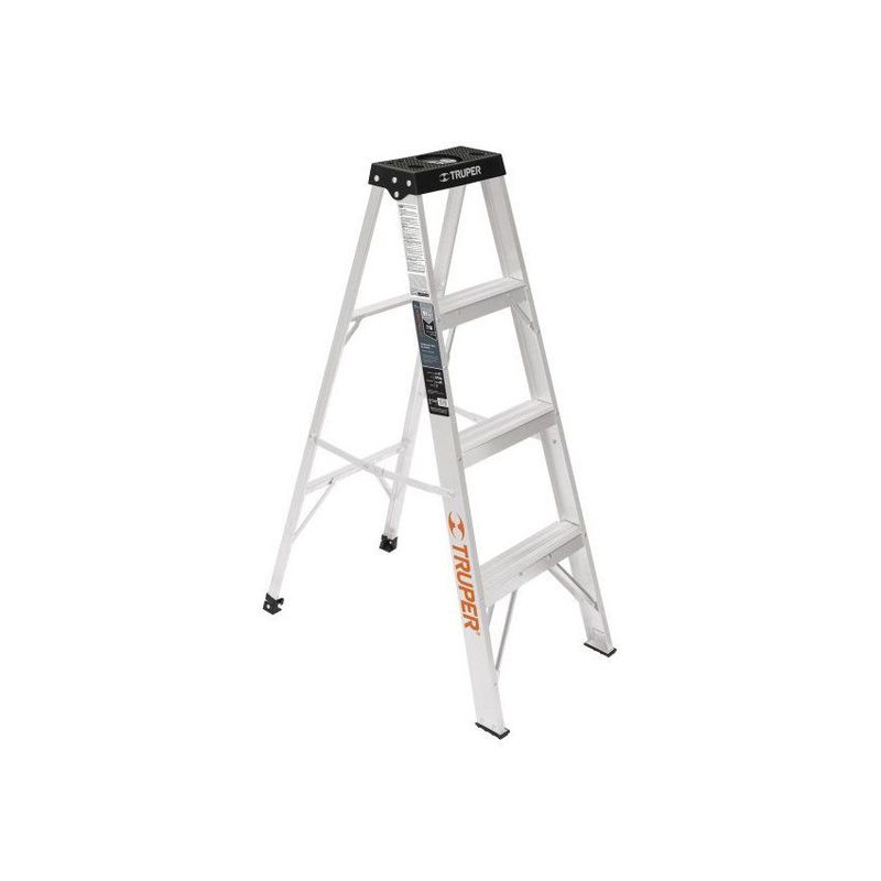 TRUPER - Escalera Tipo Tijera De 3 Peldaños, Capacidad 91 Kg - Tipo 3 Truper