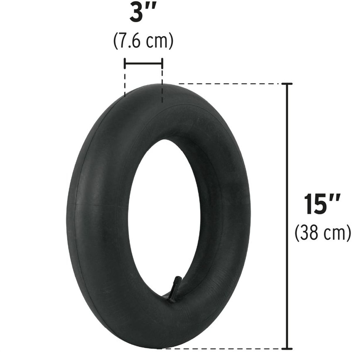 PRETUL - Neumático De 15 X 3 Para Llanta De Carretilla Pretul