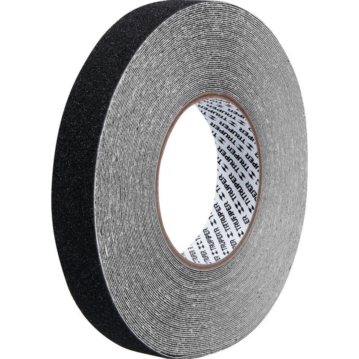 TRUPER - Cinta Antideslizante Negra De 18 M X 25 Mm Con Adhesivo Truper