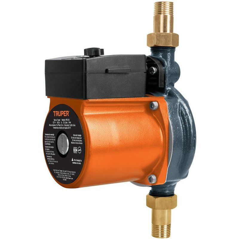 TRUPER - Bomba Presurizadora De Agua, 1/6 Hp, Bajo Consumo De Energía Truper