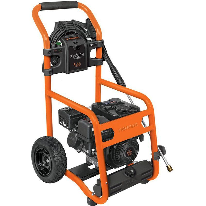 TRUPER - Hidrolavadora A Gasolina  2.800 Psi, 3.728 W Con 5 Boquillas Truper
