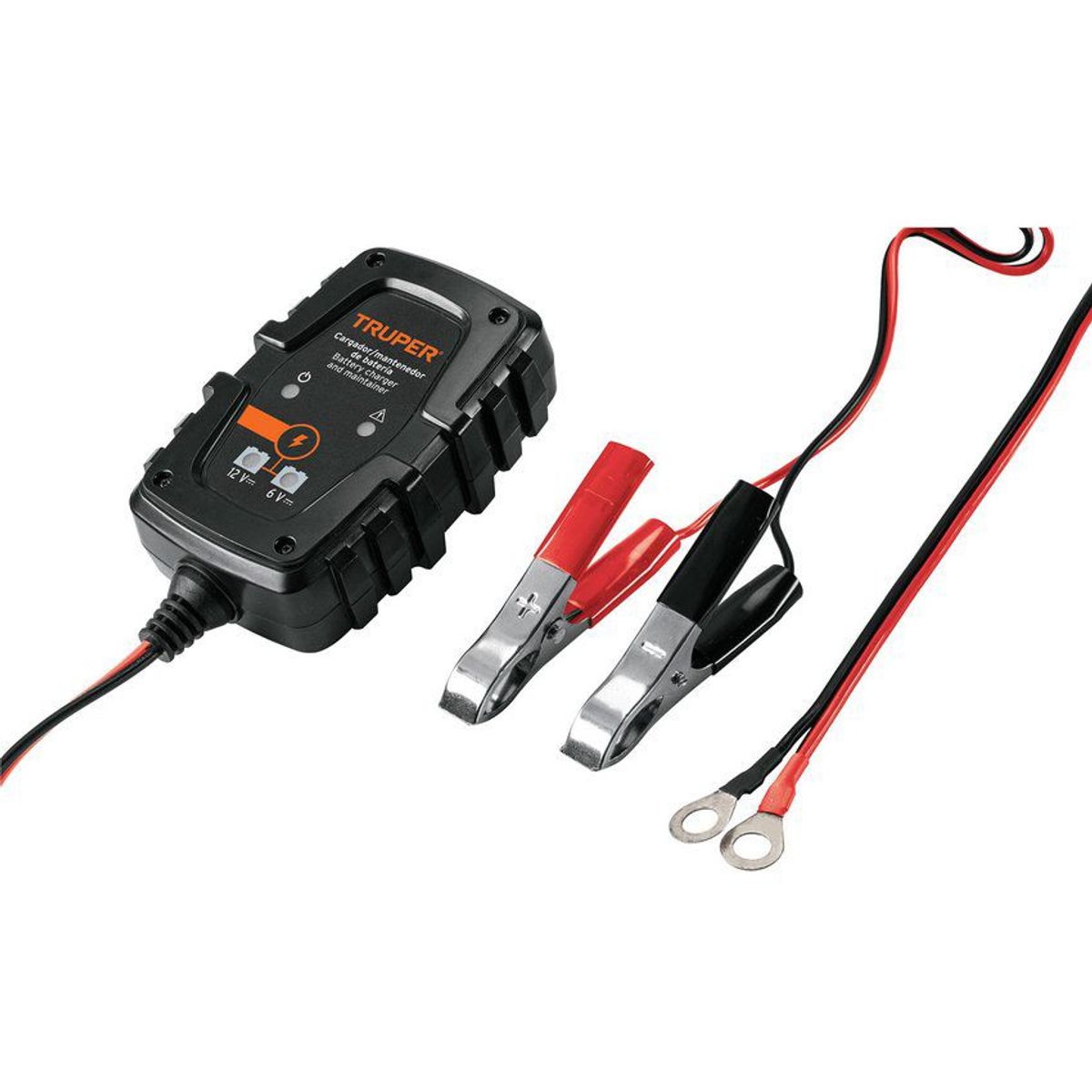 TRUPER - Mini Cargador De Baterías De 6 V Y 12 V, Directa A Eléctrica Truper